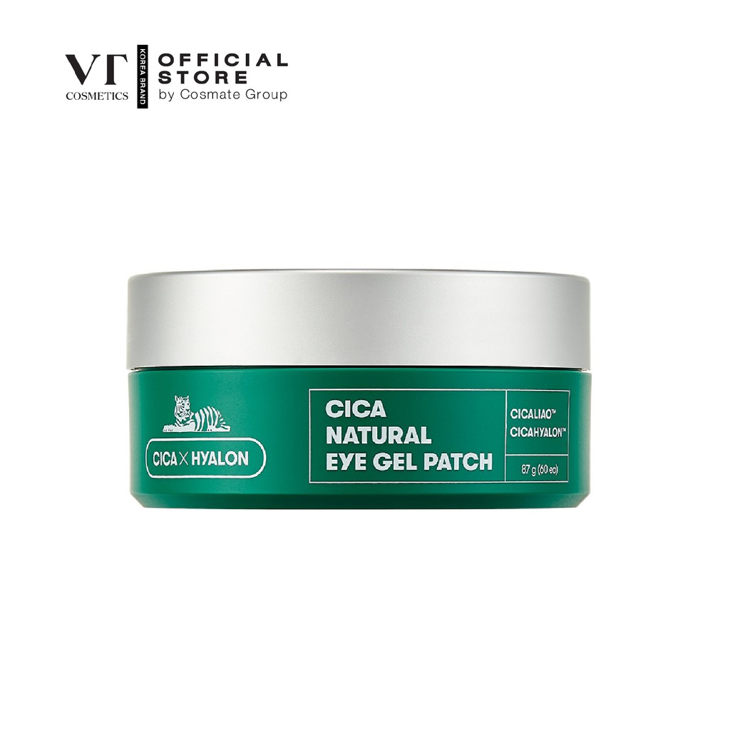 VT CICA NATURAL EYE GEL PATCH แผ่นมาส์กใต้ตา(60ชิ้น)