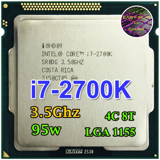 ⚡️CPU intel  i7-2700K 3.5Ghz 4คอร์8เทรด 95W Socket 1155 ฟรีซิลิโคน1ซอง i7 2700 K