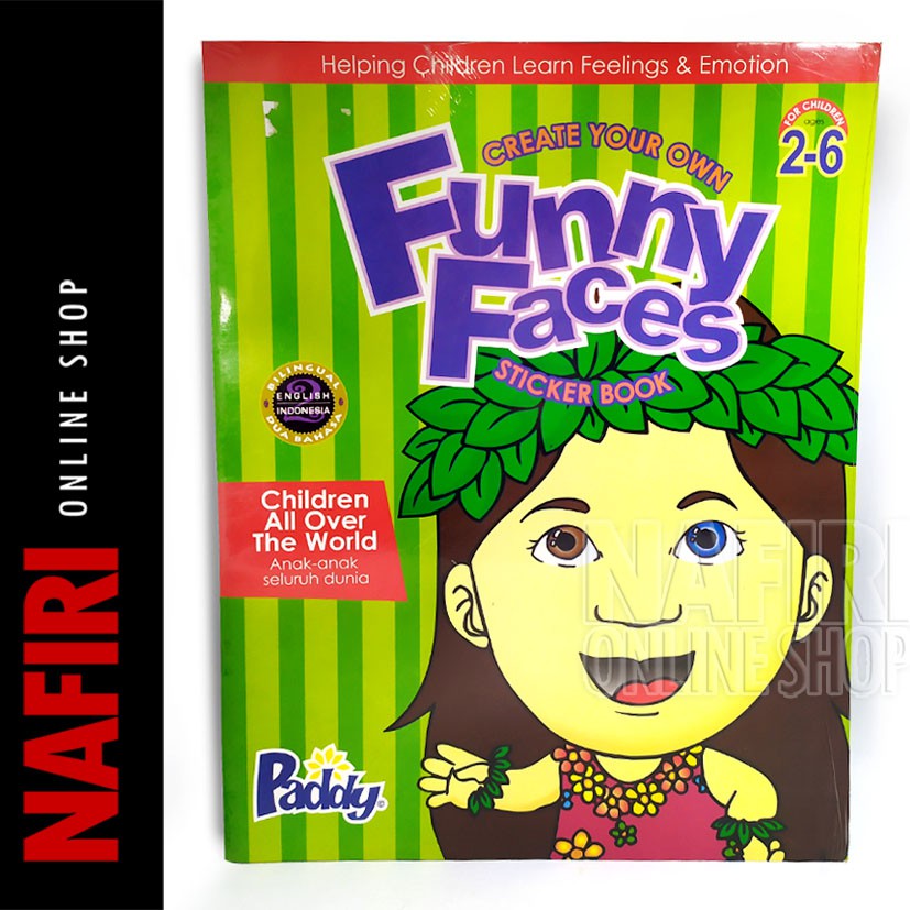 CREATE OWN YOUR OWN FACES STICKER BOOK CHILDREN FEELINGS EMOTION CHILDREN