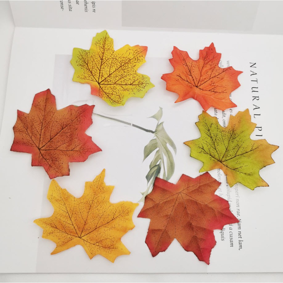 Leaf-2 เซ็ท ใบเมเปิ้ล ใบไม้ ใบเมเปิ้ลสำเร็จ อุปกรณ์ประกอบฉาก พร๊อพถ่ายสินค้า