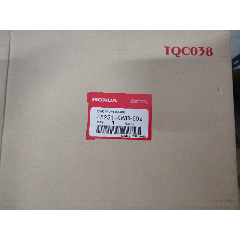 จานดิสเบรคหน้าwave110i-HONDA-45251-KWB-602
