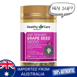 Healthy Care Grape Seed Extract 58000mg 200 Capsules