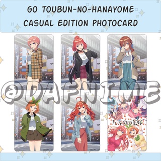 Gotoubun ไม่มีอะนิเมะโฟโต้การ์ด ฉบับสบาย ๆ