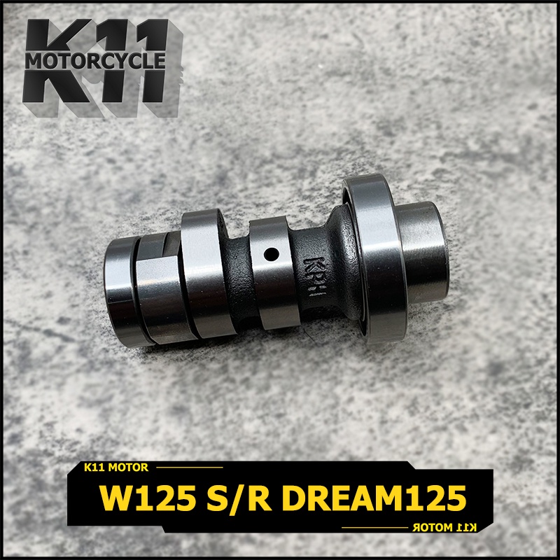 แกนราวลิ้น DREAM125 WAVE125 S/R แคมเดิม แคม ดรีม125 เวฟ125 เวฟ125R เวฟ125S W125 พร้อมลูกปืน เเกนราวลิ้นเดิม