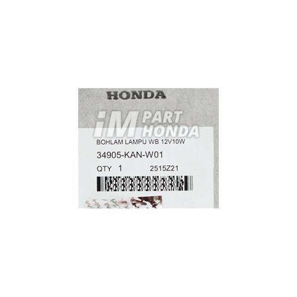 34905-KAN-W01 เปลี่ยนหลอดไฟ TANCEP 12V 10W สีส้ม CUB BEBEK MATIC READYY