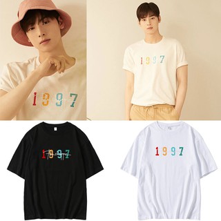 เสื้อยืดผ้าฝ้ายเสื้อยืด 1997 แบบชาอึนอู ASTRO CHAEUNWOO