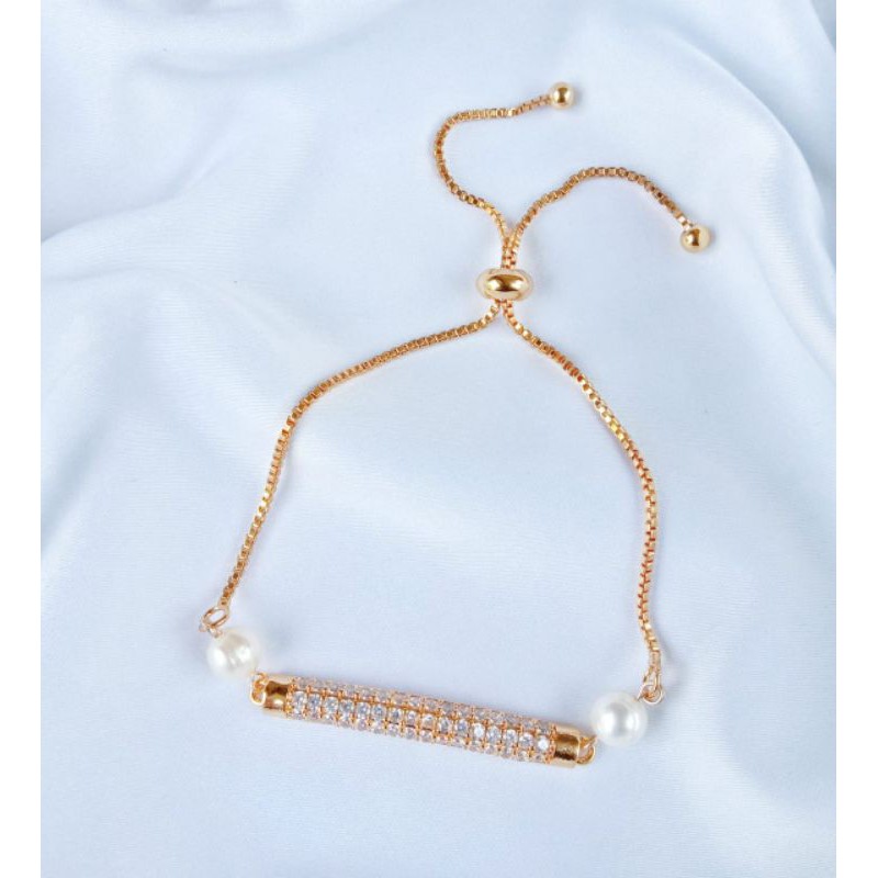 PEARL DRAWSTRING BRACELET