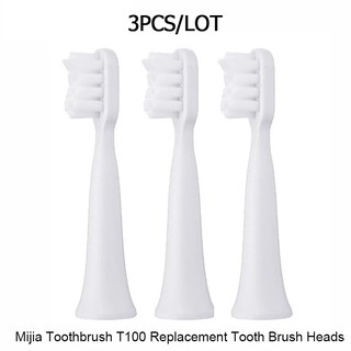 Xiaomi หัวแปรงสีฟัน หัวแปรง 3ชิ้น 3Pcs Replacement ToothBrush Heads for T100 Smart Electric Toothbrush Waterproof