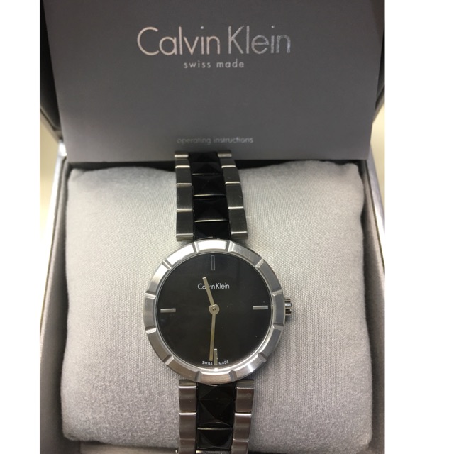 นาฬิกา Calvin Klein หน้ากลมสีดำ