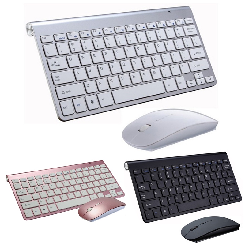 Xukinroy 2.4G Wireless Keyboard and Mouse Mini Multimedia Keyboard Mouse Combo Set For Notebook Lapt