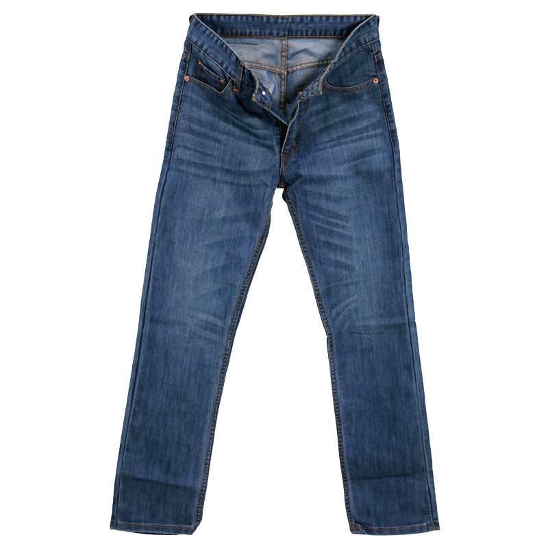 กางเกงยีนส์ ไม่ยืด ผู้ชาย ทรงกระบอก สีน้ำเงิน MEDIA JEANS (CS17/5) Slim Fit Blue Denim Men Jeans
