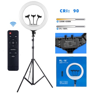 ไฟ led ไลฟ์สด. RL 18 นิ้ว เปลี่ยนได้ 3 สี พร้อมใช้งาน
