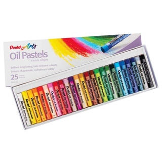 สีชอล์ค Pentel 25 แท่ง 25 สีทรงกลม