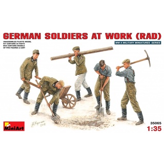 โมเดลประกอบ MiniArt 1/35 MI35065 GERMAN SOLDIERS AT WORK (RAD)