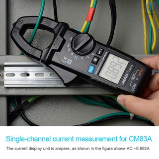 M^S Ready Stock MESTEK Digital Clamp Meter 600A AC Current 600V AC/DC Voltage Capacitance Measurement Data Hold Backlight NCV Tester Multimeter