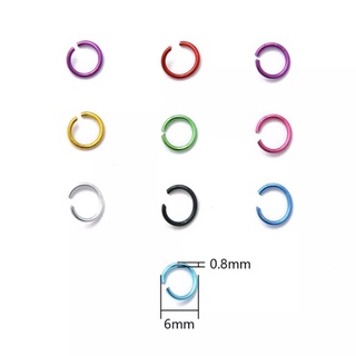 ห่วงกลมสี 6มิล(40+ชิ้น) ส่งจากไทย