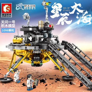 ProudNada Toys ของเล่นเด็ก ตัวต่อ ยานอวกาศ กระสวยอวกาศ S SEMBO BLOCK SEA OF STARS 1098 PCS NO.203030