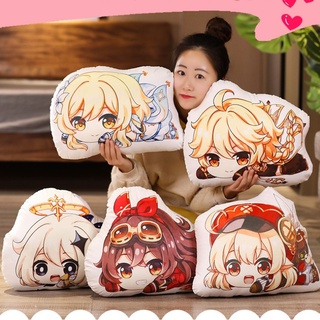 🌟Genshin Impact 🌟 ดังนั้นหมอนตัวละครเกม มีหลายแบบ  นุ่มสบาย หมอนพิมพ์ลายสองด้าน Venti🌼ZhongLi🌼Klee Hutao พร้อมส่งจ้า