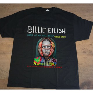 Billie eilish World Tour เสื้อยืดลำลองสำหรับผู้ชาย