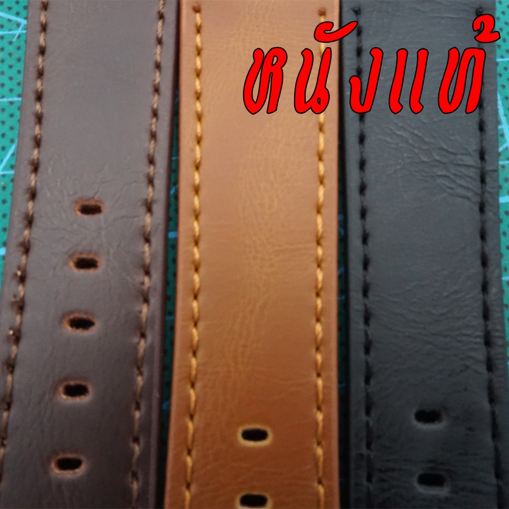 สายนาฬิกาหนัง หนังแท้ 18mm,20mm,22mm,24mm สายนาฬิกาหนัง หนังแท้ สายนาฬิกาข้อมือ