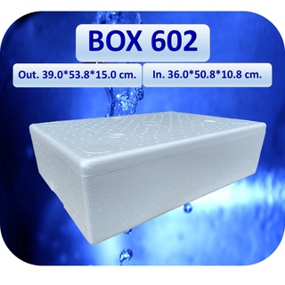 กล่องโฟม Box 602 ขนาด 39x53.8x15 cm(รบกวนอ่านรายละเอียด)