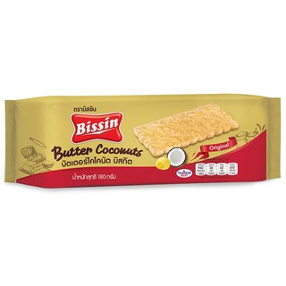 Bissin Butter Coconut 180g  บิสชินเนยมะพร้าว 180 กรัม แพ็ค 3 ชิ้น