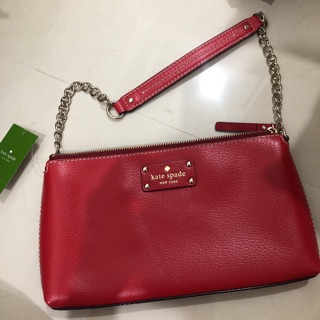 Kate Spade Byrd Wellesley Firefly Leather Small Shoulder Bag # WKRU1427❤️