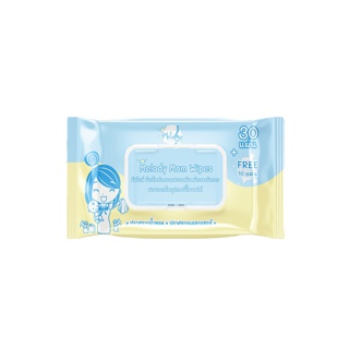 ทิชชู่เปียกเช็ดกรวย Melody Mom Wipes มัมไวส์ ผ้าเช็ดทำความสะอาดอุปกรณ์ผิวหน้า ผิวกายและอุปกรณ์ปั๊มนมแม่ Food Grade