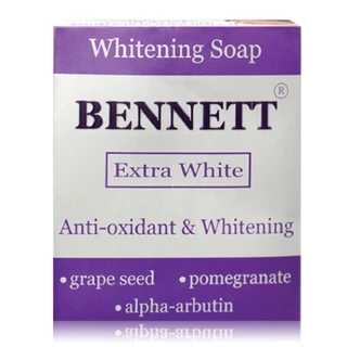 (แพ็คโหล) สบู่เบนเนท เอ็กซ์ตร้าไวท์ Bennett Extra White สูตรผิวขาว นุ่ม กระจ่างใส ขนาดก้อนละ 130 กรัม
