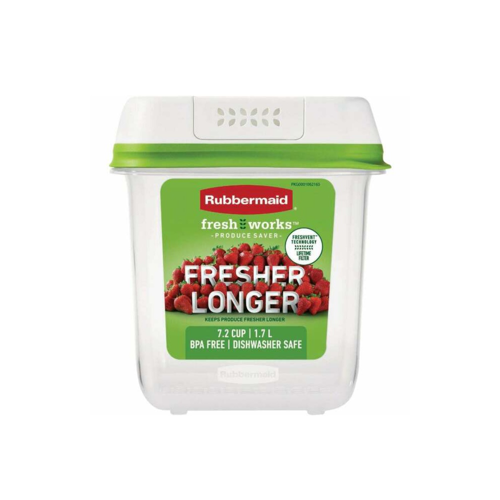Rubbermaid กล่องเก็บผัก FRESHWORKS 7.2cups/1.7L 2N44