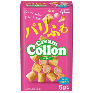 GLICO - Cream Collon Strawberry กลูลิโกพครีมโคลอนสอดไส้สตรอเบอร์รี ฮอกไกโด