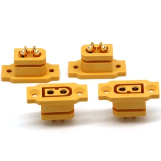 อะแดปเตอร์เชื่อมต่อแบตเตอรี่ Amass XT60E-F DC 500V 30A-60A Female Plug Gold/Brass Ni Plated 5 ชิ้น