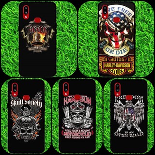 เคส เคสมือถือ เอซี ดีซี ปืน เท่ๆ กระโหลก Oppo F5 , F7 , oppo A8 A31 , A15 2020 A15s , A54 4G  A55 5G