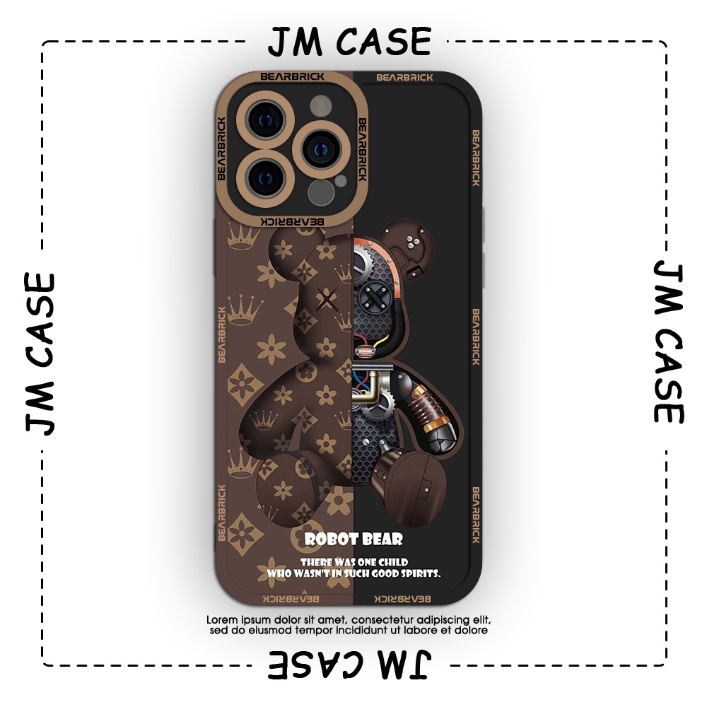 JM CASE ขอบเหลี่ยม iphone samsung xiaomi oppo CASE ลาย LV มีเอกลักษณ์เฉพาะตัว