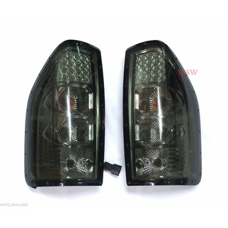 (1 คู่) ไฟท้าย LED อีซูซุ ดีแม็กซ์ เก่า 2003 - 2006 (ฝาดำ) ISUZU D-MAX SMOKED LENS ไฟหลัง เสื้อไฟท้าย แอลอีดี ไฟรถยนต์