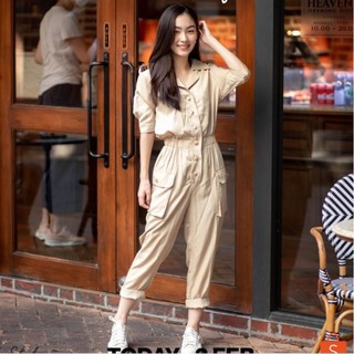 [Used] YFL128 Stanley jumpsuit beige size S/M