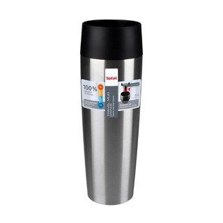 ภาชนะใส่น้ำและน้ำแข็ง กระติกสุญญากาศ TEFAL TRAVEL MUG 0.36 ลิตร สีเงิน ภาชนะบรรจุอาหาร ห้องครัวและอุปกรณ์ VACUUM FLASK 0