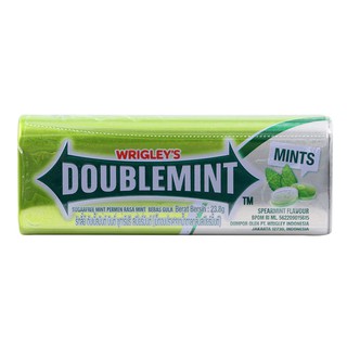 ริกลี่ย์ดับเบิลมินท์ลูกอมซูการ์ฟรีเสปียร์มินต์ 23.8กรัม Wrigley Double Mint Sugar Free Spearmint Candy 23.8g.