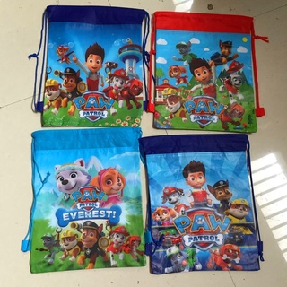 กระเป๋าหูรูดลายการ์ตูน กระเป๋าเป้สะพายหลังลายการ์ตูนสุนัข paw patrol