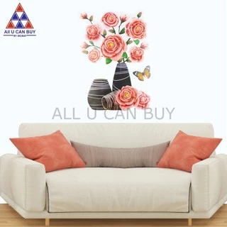 ALL U CAN BUY สติ๊กเกอร์ติดผนัง 3 มิติ รูปดอกไม้