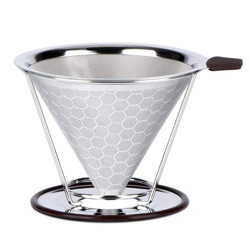 【ตามเรามา฿ 10】Pour Over Coffee Filter,Stainless Steel Permanent Coffee