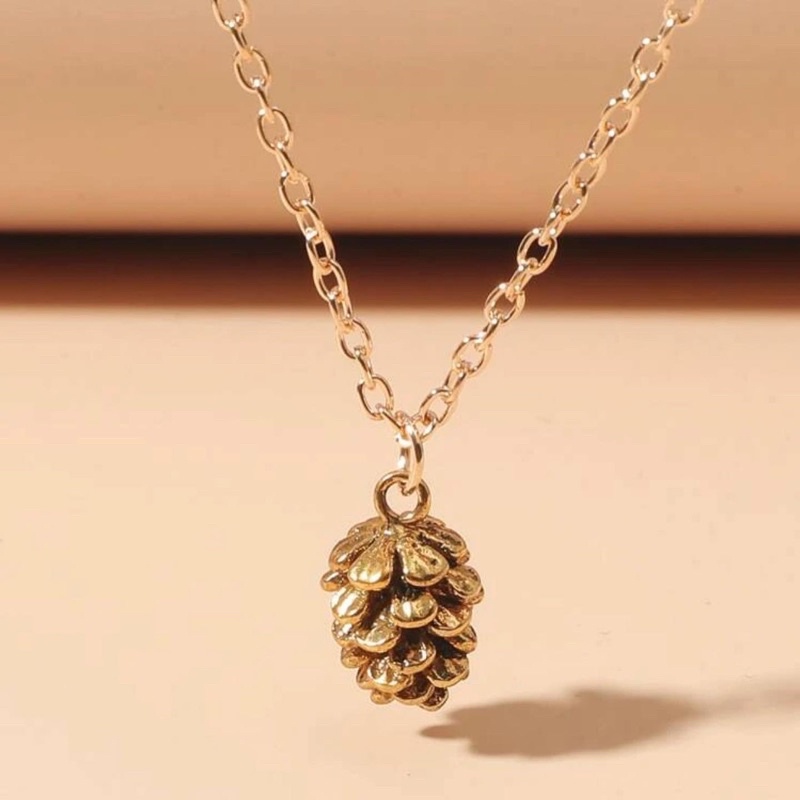 🧀 Pinecone necklace 18k สร้อยคอลูกสน