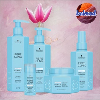 Schwarzkopf Fibre Clinix Hydrate Shampoo/Conditioner/Spray Conditioner/Treatment/Boost สำหรับผมแห้ง ขาดน้ำ เพิ่มน้ำหนัก