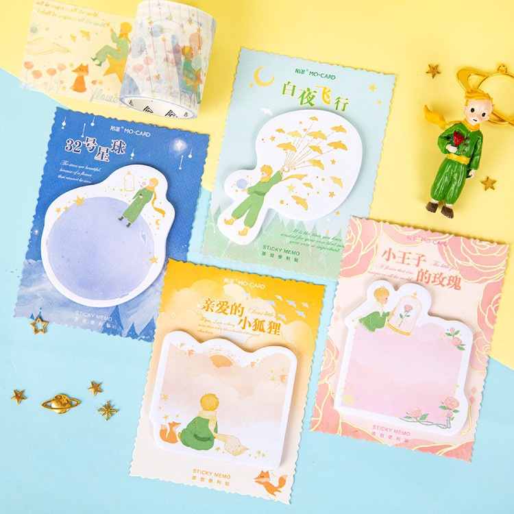 STICKY NOTE The Little Prince 👑 กระดาษโน้ต เจ้าชายน้อย มีกาวด้านบน กระดาษน่ารัก สมุดฉีก สมุดโน้ต - รูปที่ 5