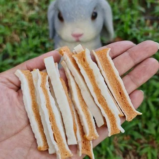 [สินค้าสั่งผลิต] Dogfin แซนวิชมิลล์กี้ มี 4 รสชาติ ขนมสำหรับน้องหมา เกรดส่งออก(SSM-แซนวิชแซลมอน,50 กรัม)