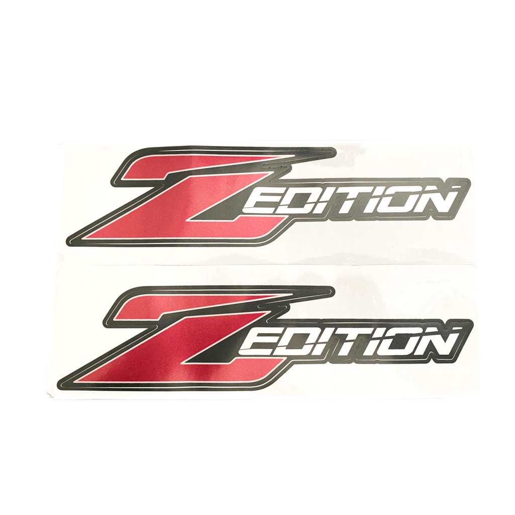สติ๊กเกอร์ sticker Z - EDITION พื้นดำ Z แดง (ตามรูป) สติ๊กเกอร์ ติด toyota hilux revo zedition 2ชิ้น มีบริการปลายทาง