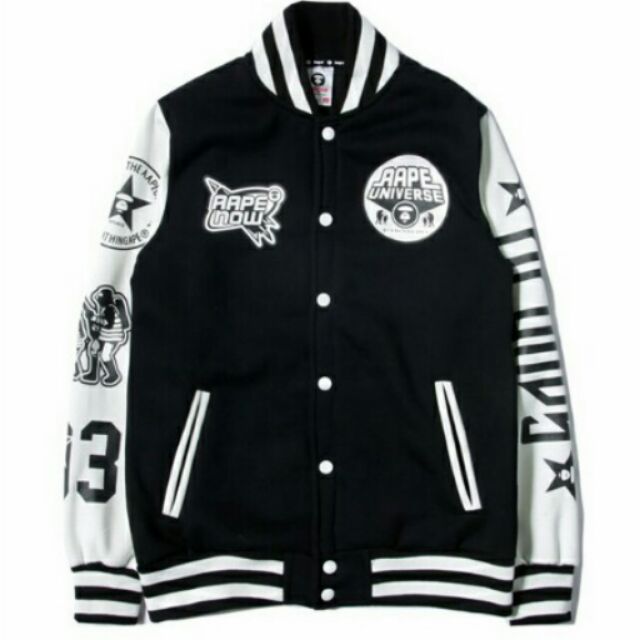Jacket Aape 2015 whiteblack  Size.M L XL