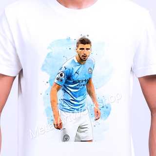 เสื้อยืดอินเทรนด์ผู้ชายอินเทรนด์ผู้หญิงเสื้อยืดสกรีนลาย รูเบน ดิอาส แมนฯ ซิตี้ Ruben Dias Man City ภาพวาดนักฟุตบอลS-3XL