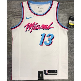 hot pressed nba Miami Heat No.13 Adebayo white basketball jersey