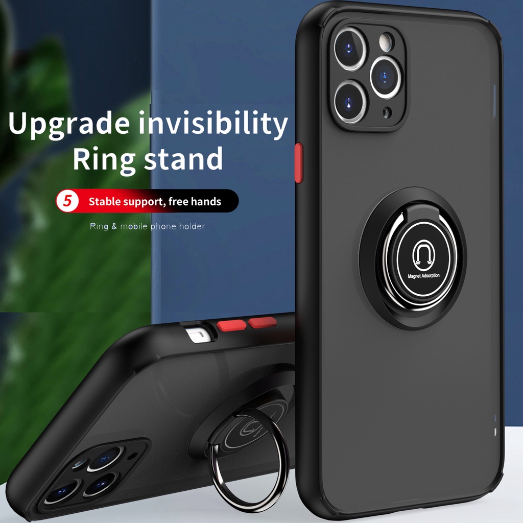 เคท iPhone 11 Pro Max PC+TPU 3in1 Case with Stand Holder  เคสไอโฟน iPhone11 Shockproof Phone Cover เ